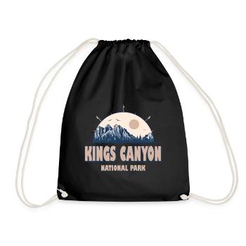 Parc national de Kings Canyon Randonnée vintage - Sac de sport léger - noir - Devant