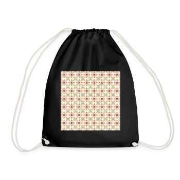 Muster Orientalist - Turnbeutel - Schwarz - Vorne