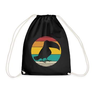 Vintage Toucan - Sac de sport léger - noir - Devant