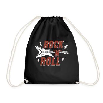 Graphique rock n roll - Sac de sport léger - noir - Devant