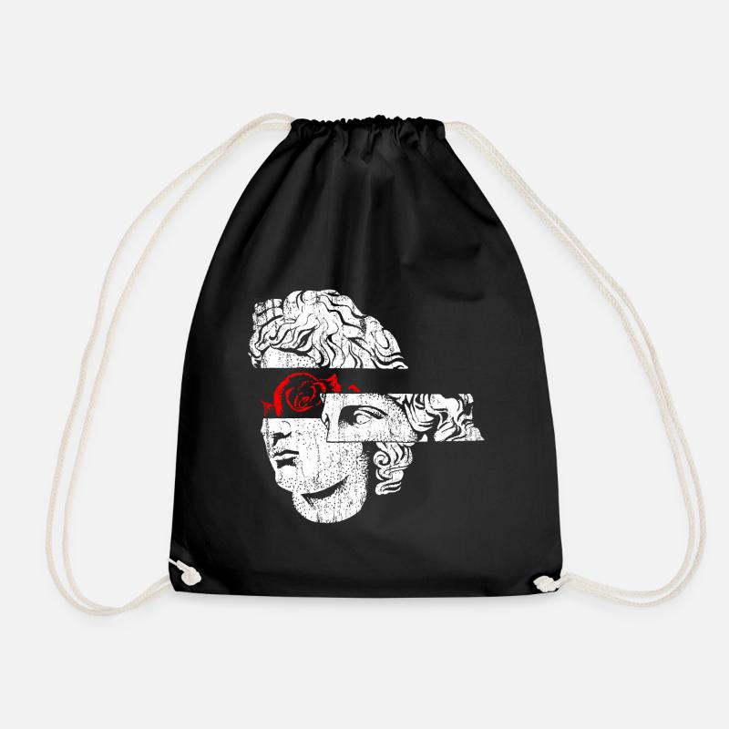 Art Classic Aesthetic Graphic - Drawstring Bag - black