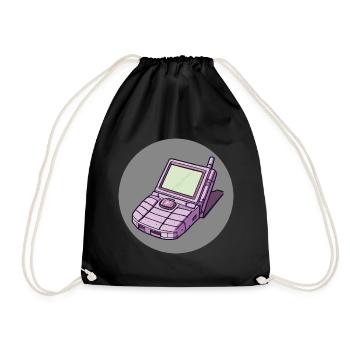 An old skool mobile phone - Drawstring Bag - black - Front