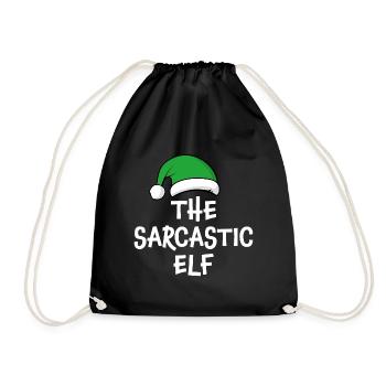 L’elfe sarcastique - Sac de sport léger - noir - Devant