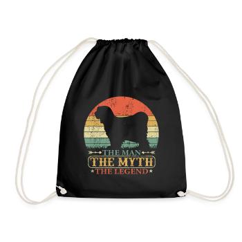 Whoodle Dog Papa Dad Vintage - Sac de sport léger - noir - Devant