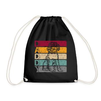 Lagotto Romagnolo dog daddy daddy master for him - Drawstring Bag - black - Front
