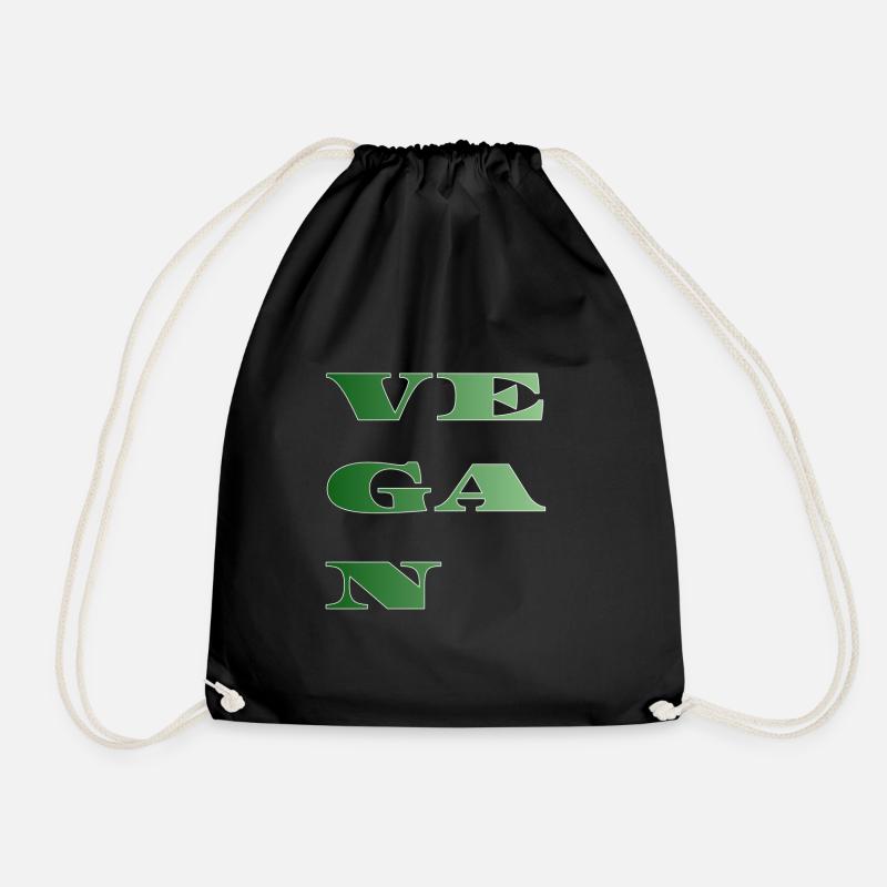 VEGAN - Turnbeutel - Schwarz