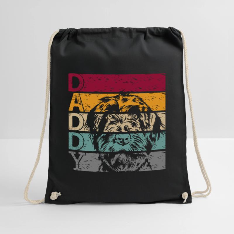 Wirehaired Pointing Griffon Dad Daddy Master Drawstring Bag