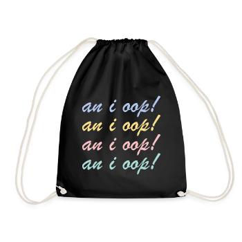 Funny Meme Graphic - Drawstring Bag - black - Front