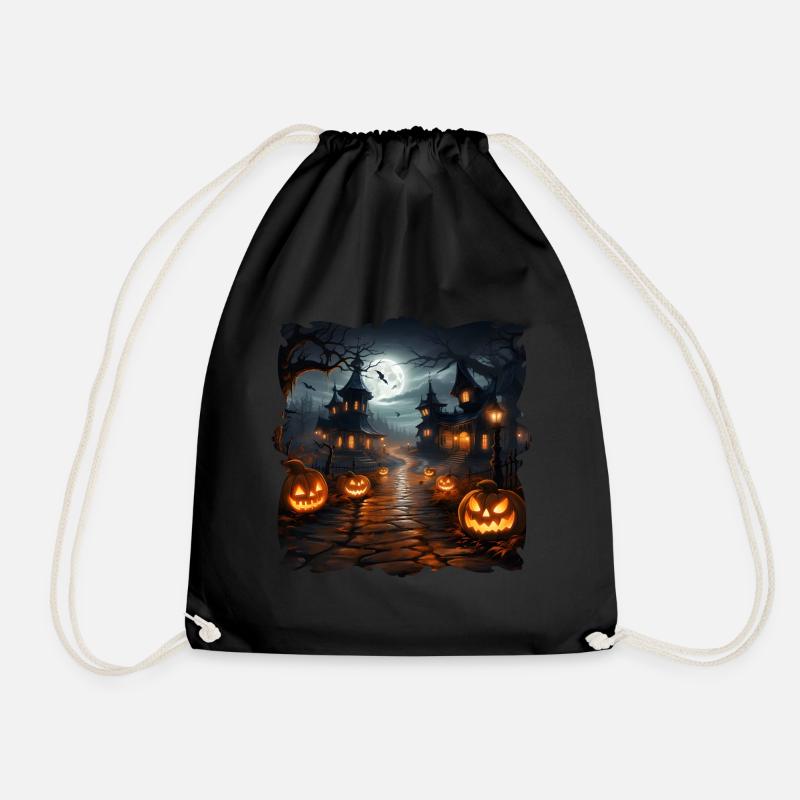 halloween 6 smiles - Turnbeutel - Schwarz