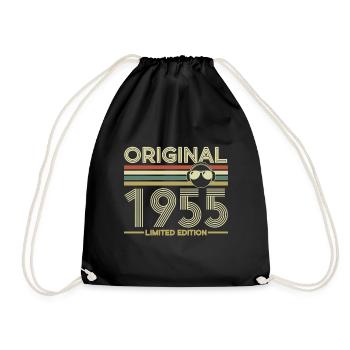 1955 - Drawstring Bag - black - Front
