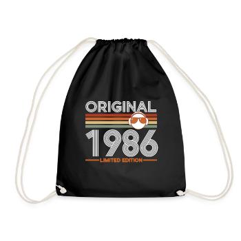 1986 - Sac de sport léger - noir - Devant