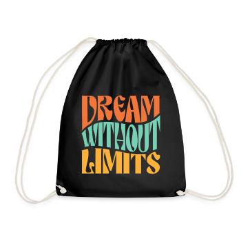 Rêvez sans limites - Sac de sport léger - noir - Devant
