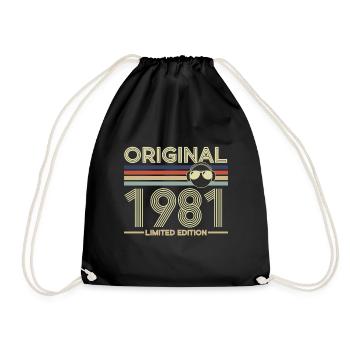 1981 - Drawstring Bag - black - Front