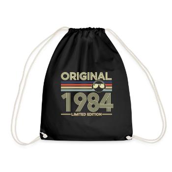 1984 - Drawstring Bag - black - Front