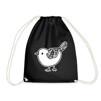 Oiseau - Sac de sport léger - noir - Devant