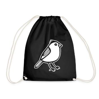 Oiseau - Sac de sport léger - noir - Devant