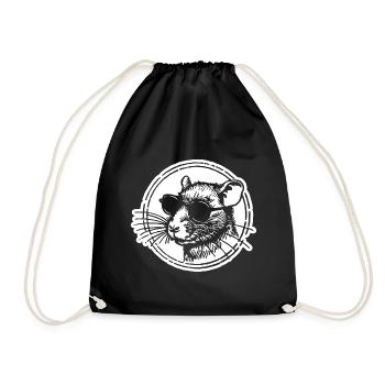 Souris Rat - Sac de sport léger - noir - Devant