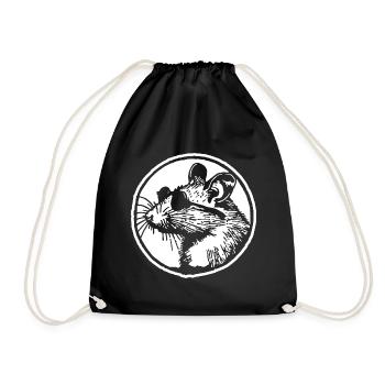 Souris Rat - Sac de sport léger - noir - Devant