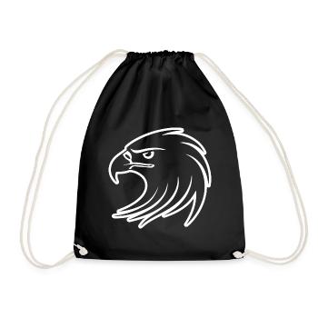 Eagle Eagle Head - Drawstring Bag - black - Front