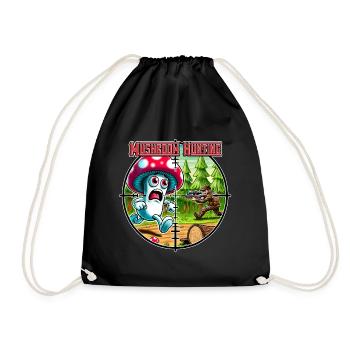 mushroom hunting - Sac de sport léger - noir - Devant