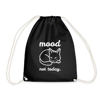 Cadeau de détente relaxant Silhouette de chats - Sac de sport léger - noir - Devant