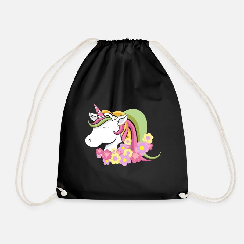 Unicorn - Turnbeutel - Schwarz