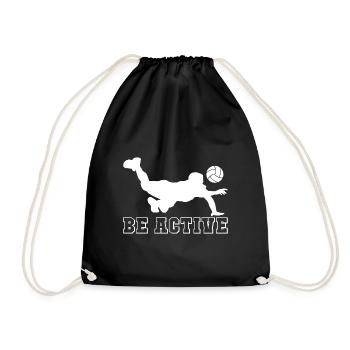 Cadeau sportif de volleyball de plage - Sac de sport léger - noir - Devant