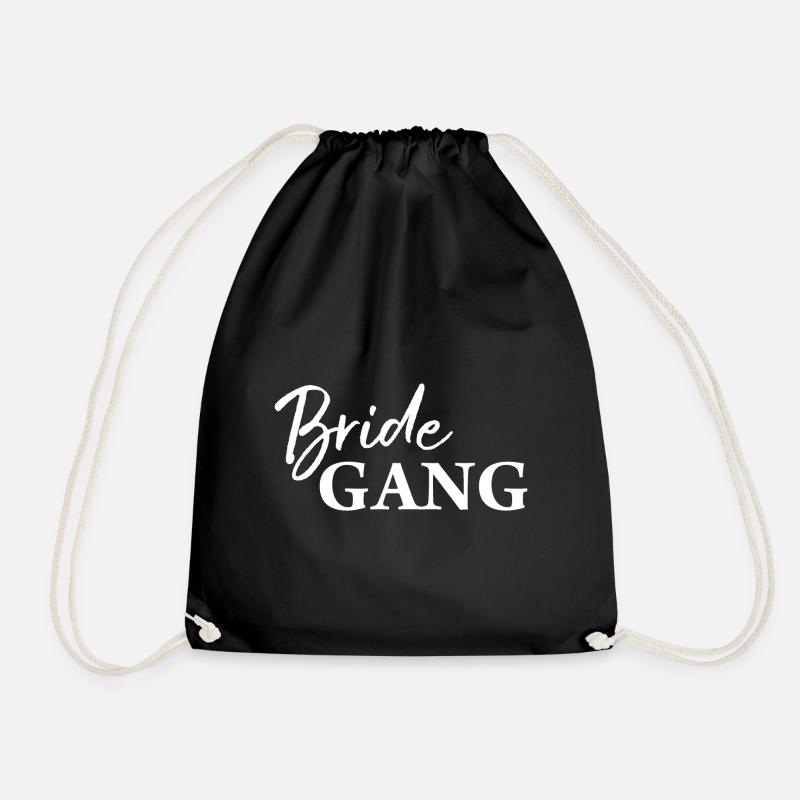 Bride Gang Wedding Geschenk - Turnbeutel - Schwarz