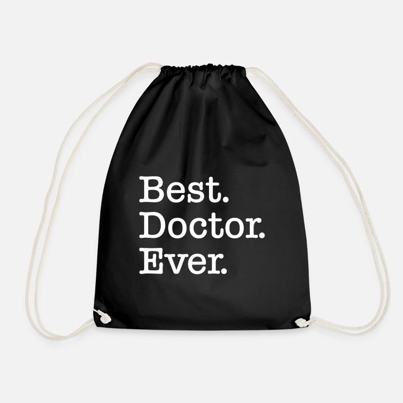 Best Doctor ever Geschenk - Turnbeutel - Schwarz