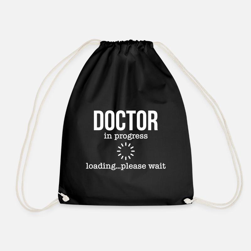 Doctor in progress loading please wait Geschenk - Turnbeutel - Schwarz