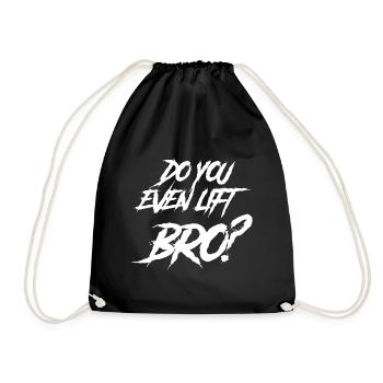 Souhaitez-vous même lever le cadeau de Bro GYM? - Sac de sport léger - noir - Devant