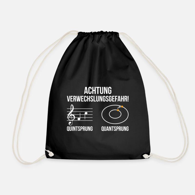Achtung Verwechslungsgefahr Geschenk - Turnbeutel - Schwarz