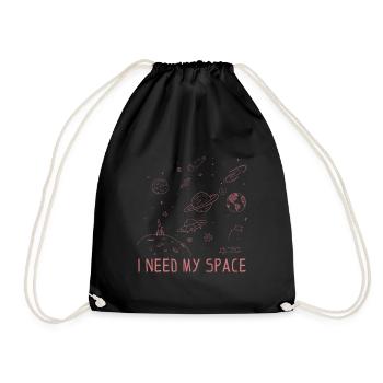 Je need my space physiker cadeau - Sac de sport léger - noir - Devant