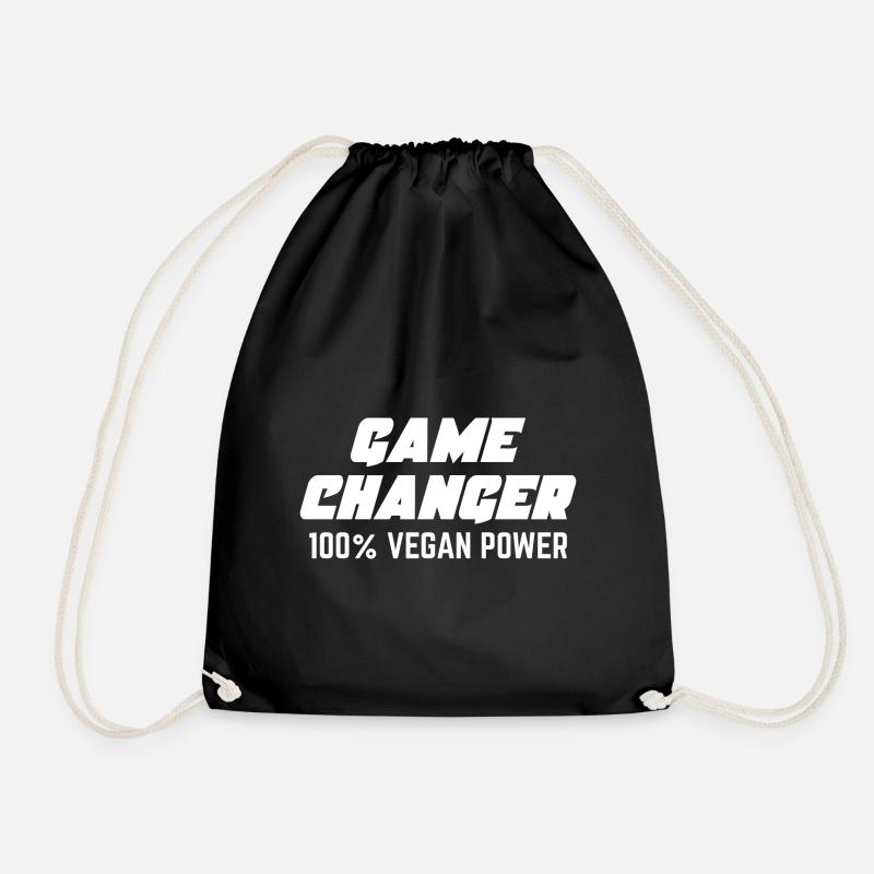 Game Changer 100% Vegan Power Geschenk - Turnbeutel - Schwarz