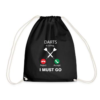 Dart appelle Darts Dart Player Gift - Sac de sport léger - noir - Devant