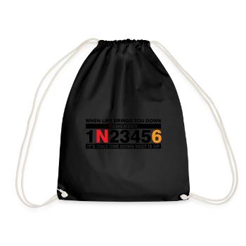 Conduire un puch n'est pas seulement un cadeau de loisir - Sac de sport léger - noir - Devant