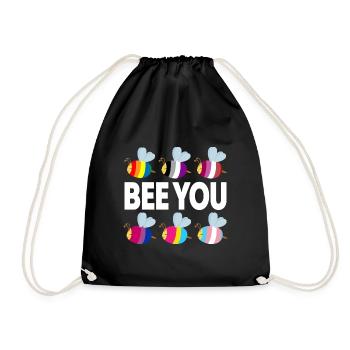 Bee you LGBTQ Pride Month Gay Lesbian - Turnbeutel - Schwarz - Vorne