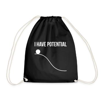 J'ai une école pour étudiants potentiels - Sac de sport léger - noir - Devant