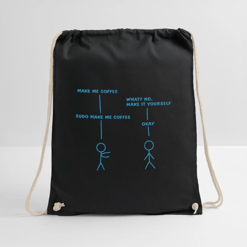 Coding saying Debug IT nerd gift Drawstring Bag