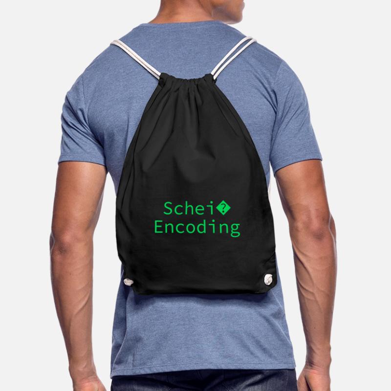 Schei encoding Programming Informatik Geschenk Turnbeutel