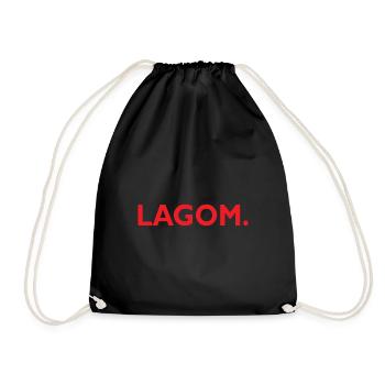 Cadeau de Lagom disant suédois - Sac de sport léger - noir - Devant