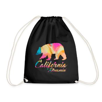 California dream rose - Sac de sport léger - noir - Devant