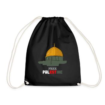 Free palestine - Sac de sport léger - noir - Devant