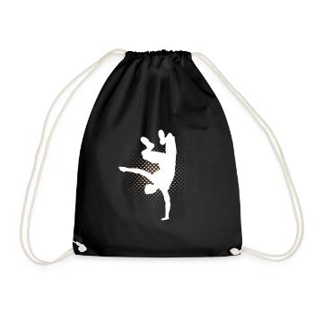 Hip Hop - Drawstring Bag - black - Front