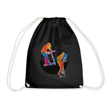 freestyle scooter - Drawstring Bag - black - Front