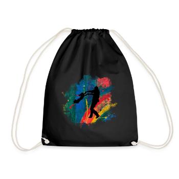 Père et fille - Sac de sport léger - noir - Devant