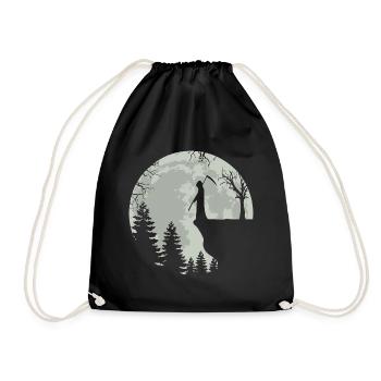 Skeleton Full Moon Grim Reaper - Turnbeutel - Schwarz - Vorne