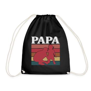 GRANDPA - Drawstring Bag - black - Front