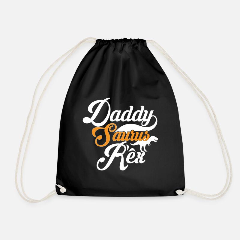 Vatertags-Geschenkidee für daddysaurus - Vatertag - Turnbeutel - Schwarz