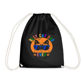 Vater der Katze - Turnbeutel - Schwarz - Vorne